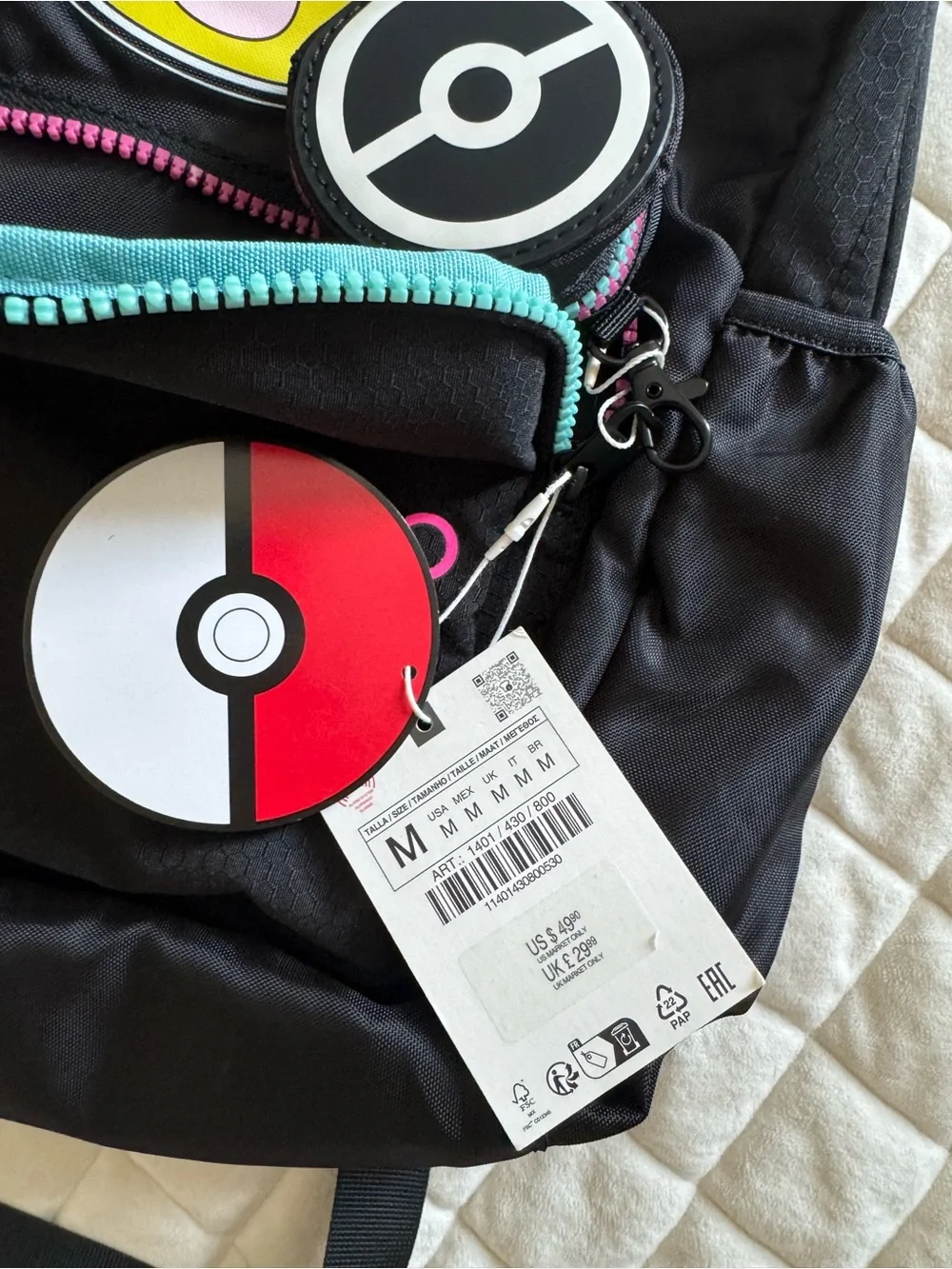 ZARA PIKACHU POKÉMON ™ BACKPACK / REF. 1401/430